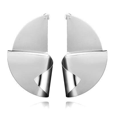 

2019 New Geometric Vintage Punk Personality Big Wave Drop Earring Irregular Spiral Metal Earrings Women Party Jewelry EK2153