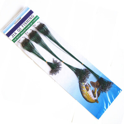 

Saidsome 60pcs Trace Wire Leader Stainless Steel Fishing Line Leaders With Snap & Swivel fishing bait fishing lure