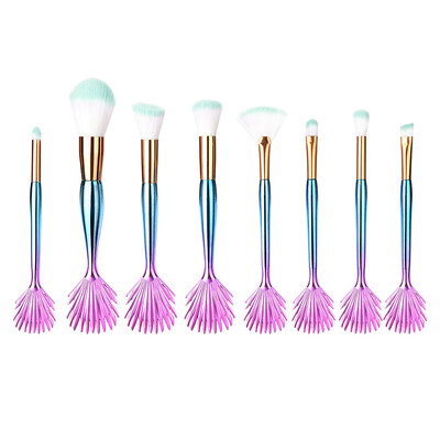 

Toponeto 8 Pcs Make Up Foundation Eyebrow Eyeliner Blush Cosmetic Concealer Brushes