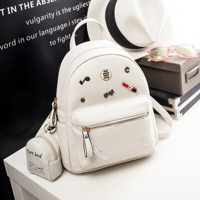 

Shoulder Bag Female Korean Edition Fashion Hundred Sets Mini Clean Backpack Students Backpack Leisure Bag
