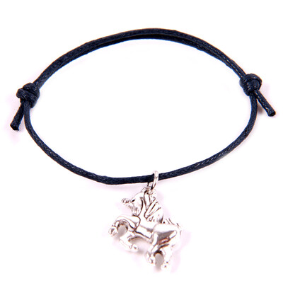 

Retro Pure Hand Production Wax Weaving Unicorn Bracelet Gift for Children
