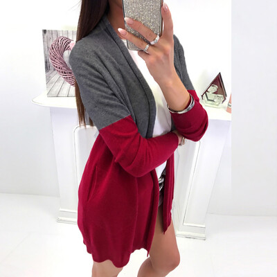 

Toponeto Women Long Sleeve Spling Color Open Front Cardigan Blouse Tops