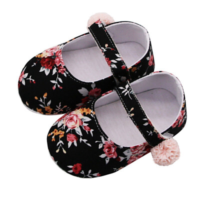 

Baby Shoes Girl Breathable Floral Print Anti-Slip Shoes Casual Walking Shoe Toddler Soft Soled First Walkers