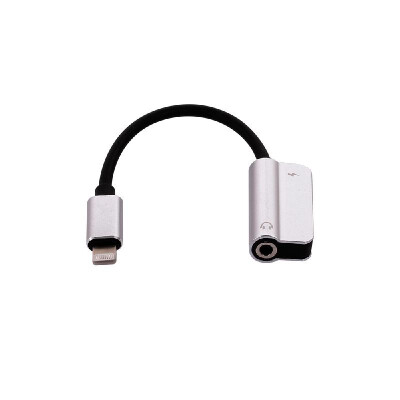 

Lightning to 35mm Jack Earphone Charging Cable Lightning Audio Aux Cable Audio Adapter Earphone Charge Converter for iPhoneSilve