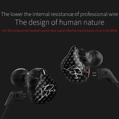 

KZ ZST Pro 35mm Wired In Ear Headphones HiFi Music Earphones 1DD1BA Dynamic Armature Drivers Sports Headset with Replacement Ear