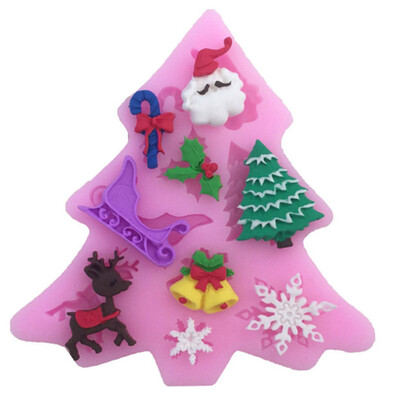 

1Pcs Christmas Silicone Fondant Mold Cake Chocolate Decorating Baking Mould Tools