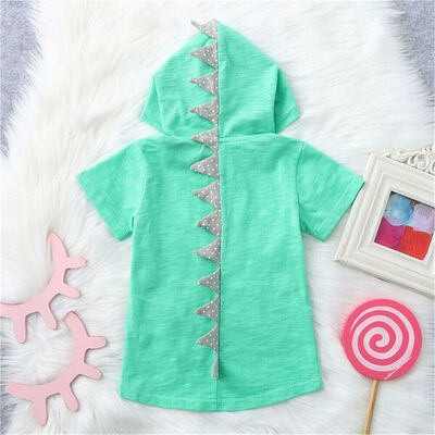 

SUNSIOM Kid Baby Boy Girl Dinosaur Hoodie Hooded T-shirt Top Clothes Summer Outfit