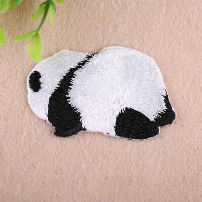 

Embroidered Animal Cloth Patches Stickers Cartoon Little Panda Fabric Patch Clothing Accessories Decoration