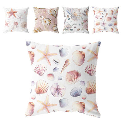 

Greensen 4 Pcs Throw Pillow Case Cushion Covers Home Decorative Square PillowcasesOcean Set