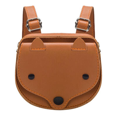 

3D Animal Fox Mini Backpack PU Cartoon Kids Girl Toddler Shoulder Schoolbag
