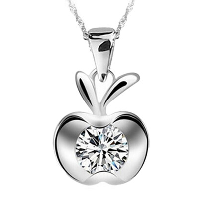 

New Arrivals Women Personality Luxury Apple Jewelry Crystal Pendant Gift Idea New
