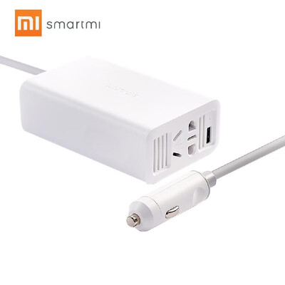 

Xiaomi Mijia Mi SMARTMI 100W Portable Car Power Inverter Converter DC 12V to AC 220V with 5V24A USB Ports Car Charger Socket