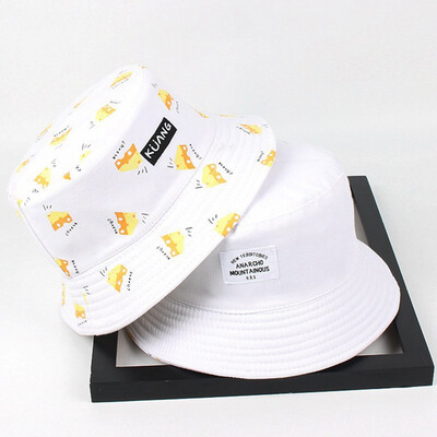 

Bucket Hat Men Women Summer Bucket Cap Banana Print Yellow Hat Bob Hat Hip Hop Fisherman Hat-in Men Women Bucket Hats