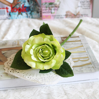 

Gobestart Artificial Silk Fake Flowers Roses Floral Wedding Bouquet Bridal Decor