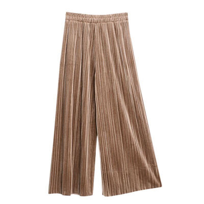 

new autumn winter fashion New Women Brief design soft touching elegant wide leg pants officre lady trousers