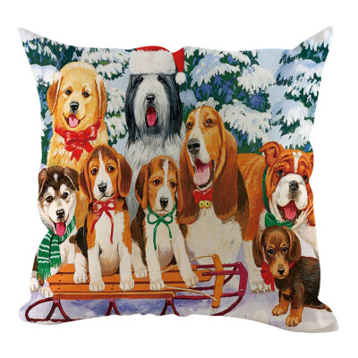 

〖Follure〗Christmas Pillow Cover Pillowcases Decorative Sofa Cushion Cover Home Decoration