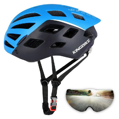 

Mountain Bike Helmet Motorcycling Helmet with UV400 Protective Detachable Magnetic Visor&Rear Light Men Women