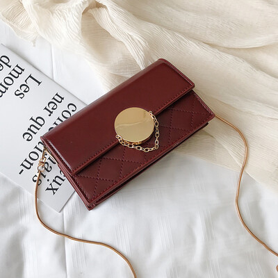 

Advanced sense bag Western small square bag female bag new 2019 wild ins chain bag texture shoulder Messenger bag