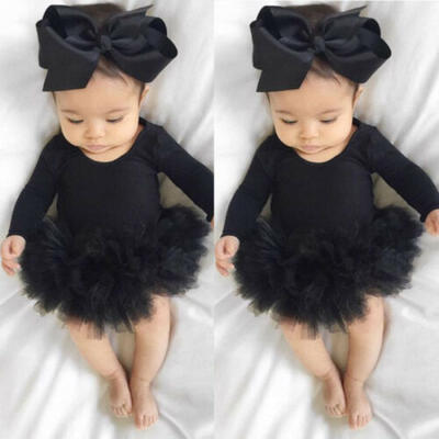 

AU Stock Newborn Baby Girl Romper Jumpsuit Bodysuit Clothes Headband Outfit Sets