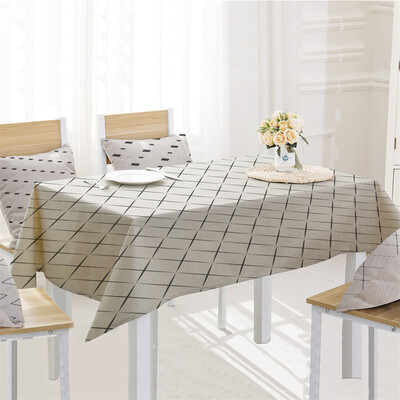 

Toponeto Simple Table Cloth Linen Tablecloth For Kitchen Decorative Dining Table Cover