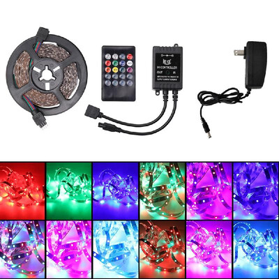 

RGB LED Strip Flexible Light 1 5M 60Ledm Music IR Remote Controller Home Decoration LED Stripe