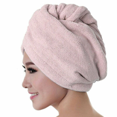 

NEW RAPID DRYING HAIR TOWEL - Thick Absorbent Shower Cap Fast 4 Colours