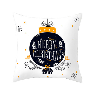 

Christmas Decorative Pillowcase Square Printed Throw Pillow Cover Santa Claus Throw Pillowcase For Home Office