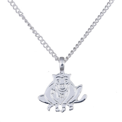 

Fashion Jewelry Animal Zodiac Miracle Monkey Alloy Clavicle Pendant Short Necklace Women Gift