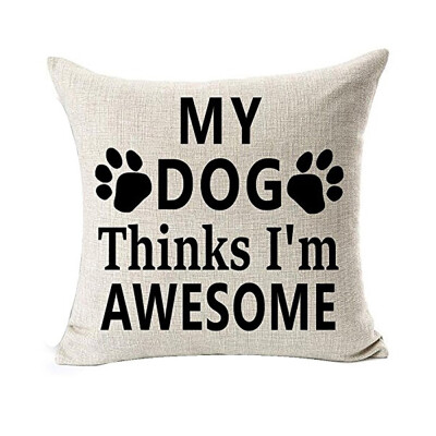 

JPGIF Best Dog Lover Gifts Cotton Linen Throw Pillow Case Cushion Cover