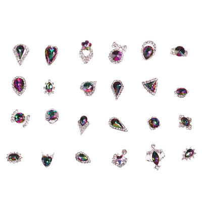 

Nail Art Ornaments Metal Special Shaped Colorful Glitter Crystal Jewelry