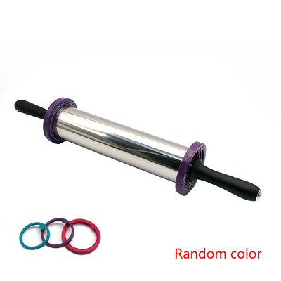 

Stainless Steel Adjustable Rolling Pin Non-stick Glide Fondant Cake Dough Roller Baking Cooking Tool