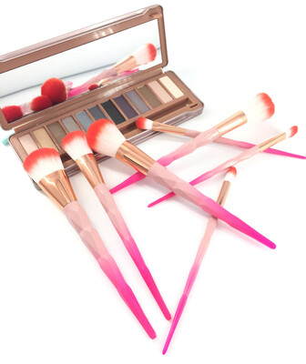 

Toponeto 7PCS Make Up Foundation Eyebrow Eyeliner Blush Cosmetic Concealer Brushes