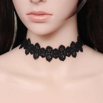 

New Black Lace Short Choker Necklace Girls Punk Elegant Trendy Women Korean Necklace Fashion Jewelry