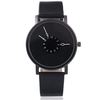 

Creative simple quartz watch Korean fashion personality couple belt student watch male concept table