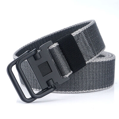 

Trend New Unisex belt Quality Canvas Double Ring Buckle Men belt Casual Alloy buckle Women belt 120cm