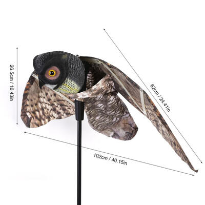 

Greensen Prowler Owl with Moving Wing Garden Scarecrow Predator Decoy Pest Prowler Owl with Moving WingProwler Owl