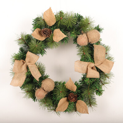 

〖Follure〗Fall Welcomer Cream Welcome Wreath for Front Door Thanksgiving Fall Wreath