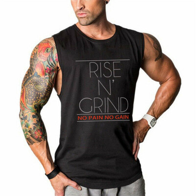 

Gym Mens Muscle Sleeveless Tank Top T-Shirt Bodybuilding Sport Fitness Vest