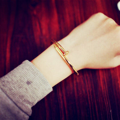 

Simple Quan Zhilong EXO Trend Nail Bracelet Retro Personality Open Couple Bracelet