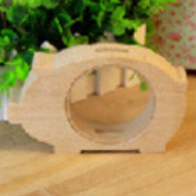 

Creative Handcrafted Wooden Piggy Bank Saving Money Coin Clear Box Kids Tool