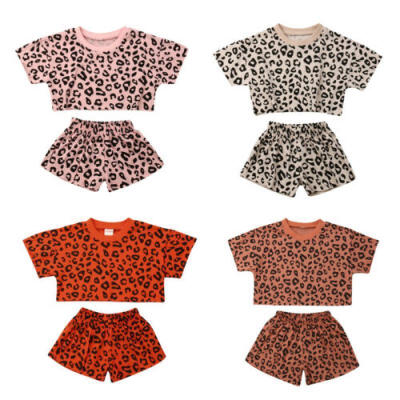 

Toddler Kids Baby Girl Casual Outfits Clothes T-shirt TopsPantsShorts 2PCS Set