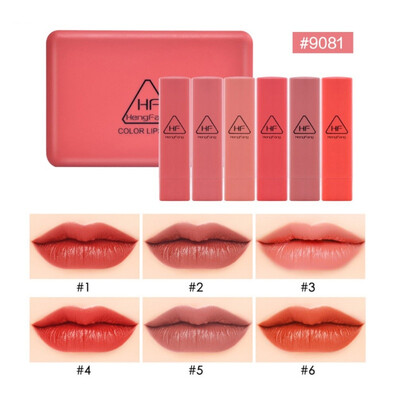 

6pcsset matte lipstick waterproof long lasting lip kit makeup set Pigment Natural Easy to Wear