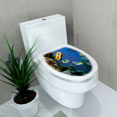 

DIY Toilet Seat Wall Sticker Decals Vinyl Art Paper Removable Bathroom Decor HOT