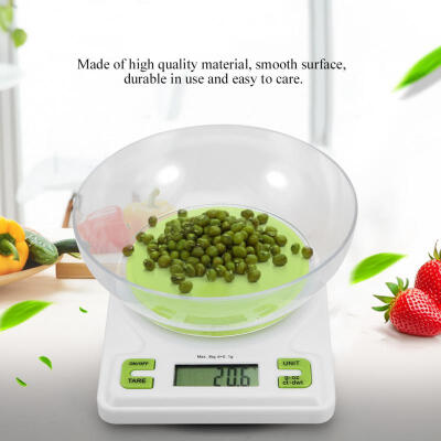 

Greensen 5kg1g Electronic Digital Kitchen Scale Food Meat Weighing Scale With Bowl