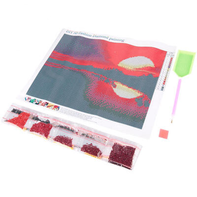 

Greensen DIY Full Drill Diamond Painting Sunset Embroidery Cross Crafts Stitch Kit Home Decor
