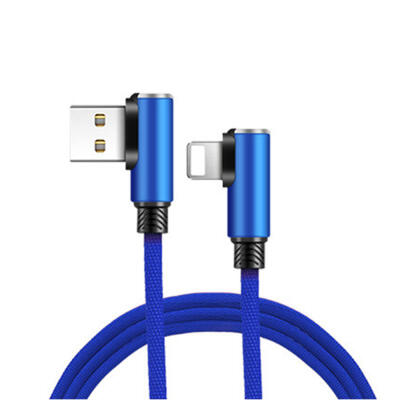 

Double Elbow Fast Charging Cable USB To Type-C Micro USB Lightning Data Cable For Gaming Use-APPLE