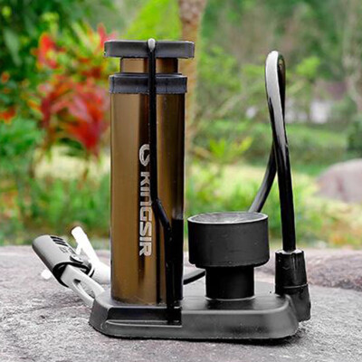 

Portable Bicycle Cycling Bike Tire Air Floor Pump With Pressure Gauge