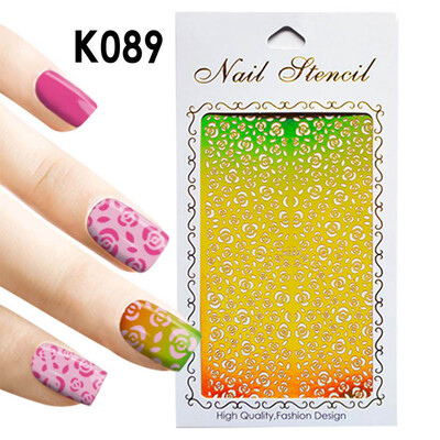 

〖Follure〗1Pc Irregular Hollow Nail Art Vinyls Stencil Stickers Manicure