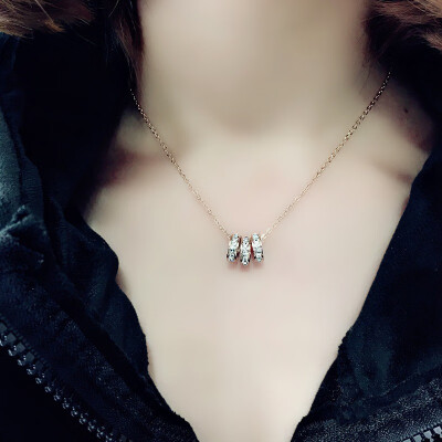 

Fashion necklace transfer niche clavicle chain student Mori necklace net red rose gold necklace to run