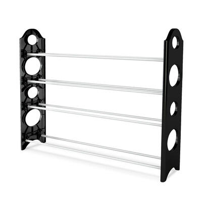 

Concise integration of 4 layers of 20 pairs of shoe racks black&white